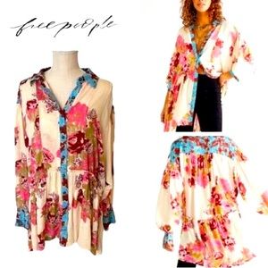Free People Bunch a Brunch Tunic Shirt.